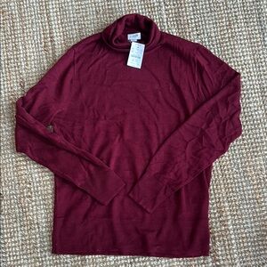 💛J. Crew Red Cowl Neck Sweater Cozy Knit